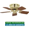 Image de Casafan - Ventilateur De Plafond Classic Flat Iii Laiton Poli 75