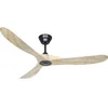 Image de CASAFAN Ventilateur de Plafond 315218 Eco genuino 152 Bois Massif Naturel/Noir Mat laqué en occasion ou reconditionné