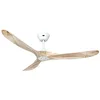Image de CasaFan Eco Genuino Ventilateur de plafond à économie d'énergie avec télécommande Blanc mat/bois naturel 152 cm en occasion ou reconditionné