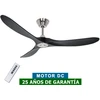 Image de Casafan - Ventilateur De Plafond Eco Genuino Dc 152 Chrome-noir