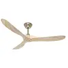 Image de Casafan | Ventilateur de plafond ECO GENUINO | Ø hélice 1520 mm | naturel/laiton en occasion ou reconditionné