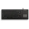 Image de CHERRY XS G84-5500 TOUCHPAD KEYBOARD Clavier filaire miniature, touchpad, USB, noir, AZERTY - FR - Neuf