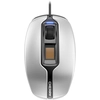 Image de CHERRY MC 4900 Souris filaire à empreinte digitale, Argent/ Noir USB, ambidextre, optique, USB type A, 1375 DPI, Noir, Argent