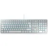 Image de CHERRY KC 6000 slim - Tastatur - USB - Deutschland - Silber (JK-1600DE-1)