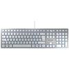 Image de CHERRY KC 6000 SLIM Clavier filaire, blanc/argent, USB, AZERTY - FR - Neuf