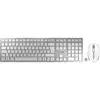 Image de CHERRY DW 9100 SLIM clavier Souris incluse Universel RF sans fil + Bluetooth AZERTY Français Argent - Neuf