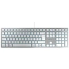Image de CHERRY KC 6000 SLIM - Clavier - USB-C - QWERTZ - allemand - Commutateur de touches : CHERRY SX - argent (JK-1620DE-1)