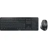 Image de CHERRY Stream desktop ultimate, filaire et sans fil, USB + RF sans fil + Bluetooth, commutateur à ciseaux, AZERTY, LED, noir