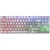 Image de CHERRY MX 8,2 - XAGA Edition - Clavier - 80% - TKL - rétroéclairage - sans fil - Bluetooth 5,2, 2,4 GHz, USB-C - QWERTY - allemand - Commutateur de touches : CHERRY MX2A Blue - blanc (G80-3882SJADE-0)