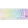Image de CHERRY XTRFY K33 Compact Wireless, sans fil, USB + RF + Bluetooth, touches mécaniques à membrane, QWERTZ, LED RGB, blanc