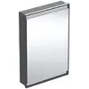 Image de Geberit ONE armoire de toilette avec ComfortLight, 1 porte, montage encastré, noir mat/aluminium, 60x90cm, 505.801.00.7