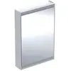 Image de Geberit ONE armoire de toilette avec ComfortLight, 1 porte, montage en saillie, aluminium anodisé, 60x90cm, 505.810.00.1