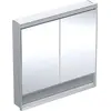 Image de Geberit ONE armoire de toilette avec ComfortLight, 2 portes, montage encastré, avec niche, 90x90x15cm, 505.823.00.1