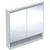Image de Geberit ONE armoire de toilette avec ComfortLight, 2 portes, montage encastré, avec niche, 90x90x15cm, 505.823.00.2