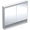 Image de Geberit ONE armoire de toilette avec ComfortLight, 2 portes, montage encastré, avec niche, 105x90x15cm, 505.824.00.1