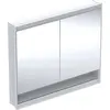 Image de Geberit ONE armoire de toilette avec ComfortLight, 2 portes, montage encastré, avec niche, 105x90x15cm, 505.824.00.2