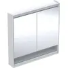 Image de Geberit ONE armoire de toilette avec ComfortLight, 2 portes, montage en saillie, avec niche, 90x90x15cm, 505.833.00.2