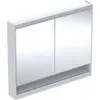Image de Geberit ONE armoire de toilette avec ComfortLight, 2 portes, montage en saillie, avec niche, 105x90x15cm, 505.834.00.2