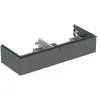 Image de Geberit iCon meuble sous-lavabo double, 2 tiroirs, 118,4x24,7x47,6 cm, 502314, 502.314.JK.1
