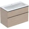 Image de Geberit iCon Set lavabo pour meubles avec meuble sous-lavabo, 2 tiroirs, 90x63x48 cm, 502337, 502.337.JH.1
