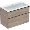 Image de Geberit iCon Set lavabo pour meubles avec meuble sous-lavabo, 2 tiroirs, 90x63x48 cm, 502337, 502.337.JR.1