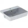 Image de Geberit - Variform - Vasque Semi-encastrée, 550x450 Mm, Avec Trop-plein, Trou Pour Robinetterie, Blanc 500.681.01.1