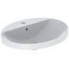 Image de Geberit Variform Lavabo À Encastrer Ovale, 600x480mm, Avec Trou
