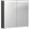 Image de Keramag - Geberit Option Armoire De Toilette Avec Éclairage, Deux Portes,