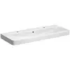 Image de Keramag - Geberit Smyle Square Lavabo 500253, 120x48cm, Avec Deux Trous