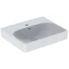 Image de Geberit - Smyle Square Lave-mains 500256, 50x41cm, Avec Trou Pour