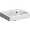 Image de Keramag - Geberit Smyle Square Lave-mains 500222, 45x36cm, Avec Trou Pour