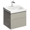 Image de Keramag - Geberit Xeno 2 Armoire Sous Lavabo 580x530x462mm, 2 Tiroirs,
