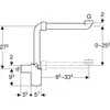 Image de Geberit siphon d'économie d'espace pour lavabos 1 1/4" 151116111