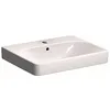 Image de Geberit - Smyle Square - Lavebo 60x48 Cm, Avec Trop-plein, Trou Pour Robinetterie, Blanc 500.229.01.1