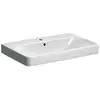 Image de Geberit Smyle Square - Lavabo 75x48 Cm, Avec Trop-plein, Trou Pour Robinetterie, Blanc 500.249.01.1