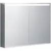 Image de Keramag - Geberit Option Armoire De Toilette Avec Éclairage, Deux Portes,