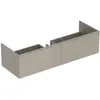 Image de Keramag - Geberit Xeno 2 Armoire Sous Lavabo, 1395x350x473 Mm, 2 Tiroirs,