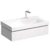 Image de Keramag - Geberit Xeno 2 Armoire Sous Lavabo Avec Découpe Siphon À Droite,