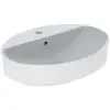 Image de Geberit Variform Vasque À Poser Ovale, 600x450mm, Avec Trou Pour