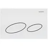 Image de Geberit   Plaque De Commande Wc Kappa 20   Blanc   Pour Réservoir À Encastrer Up200   Conception Durable Pour Faible Encombrement
