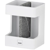 Image de KELA Porte-brosse à dents Cube Polyresin blanc KL-23693