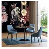 Image de Plateau de table Schickeria effet marbre noir Kare Design Diamètre - 110cm
