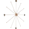 Image de Horloge murale Umbrella or rose Kare Design