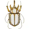 Image de Miroir Beetle de Kare Design, couleur or, dimensions 37x25x6 cm, décoration murale, accessoire de décoration intérieure