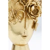 Image de Vase doré couronne fleurs 30cm Kare Design