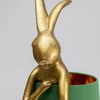 Image de Lampe Animal lapin 68cm dorée et verte Kare Design
