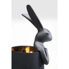 Image de Lampe Animal lapin 68cm noire Kare Design