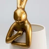 Image de Lampe Animal lapin 50cm dorée et beige Kare Design