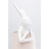 Image de Lampe Animal lapin 50cm blanche et rose Kare Design