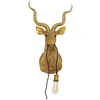 Image de Wandleuchte Ziege in Gold - ca. 45 cm x 74 cm